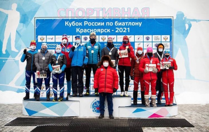 Эстафетными гонками завершился 6 этап Кубка России по биатлону в Красноярске