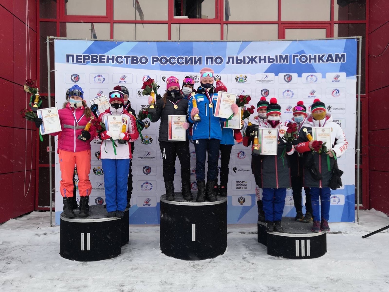 Результаты эстафетных гонок Первенства России по лыжным гонкам